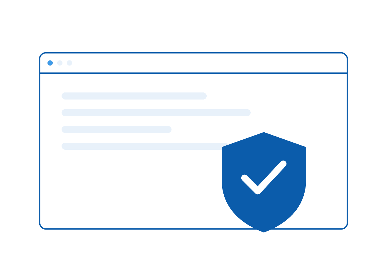 Illustration of a website being kept updated, backed up and monitored under a care plan